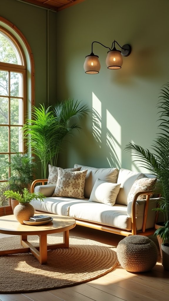 bamboo decor enhances warmth