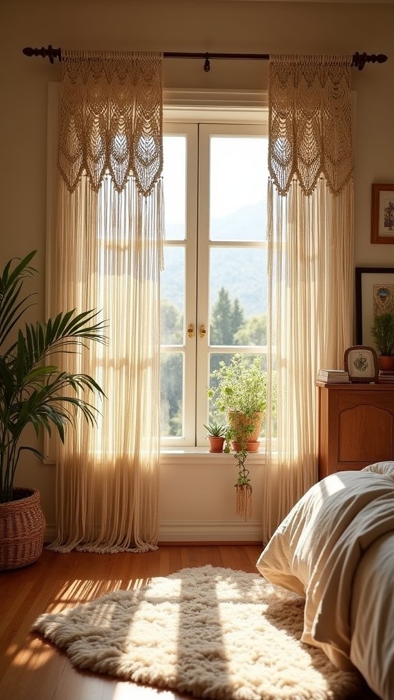 bohemian macram curtain charm