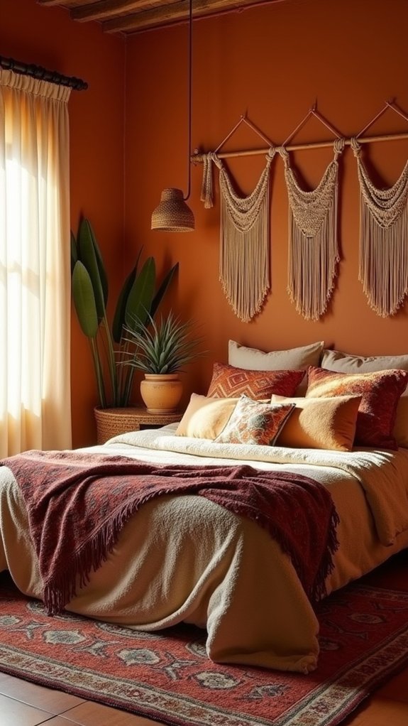 bohemian terracotta decor warmth