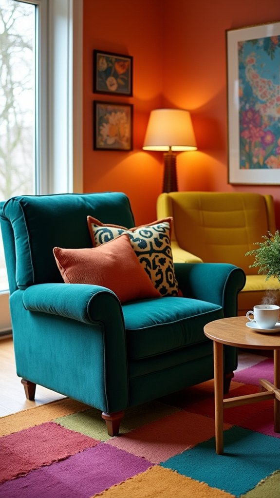 bold colors transform seating