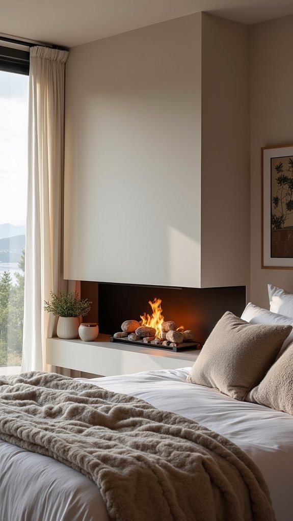 bold fireplace modern elegance