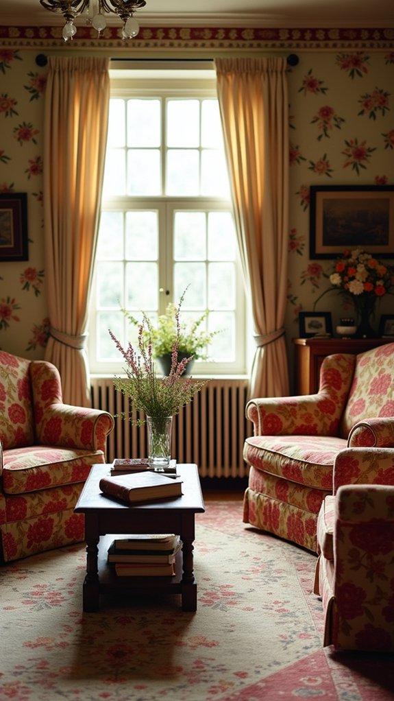 bold floral decor accents