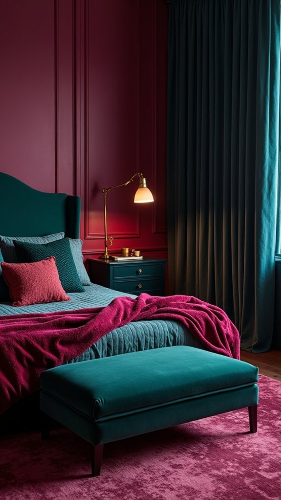bold jewel tone furniture