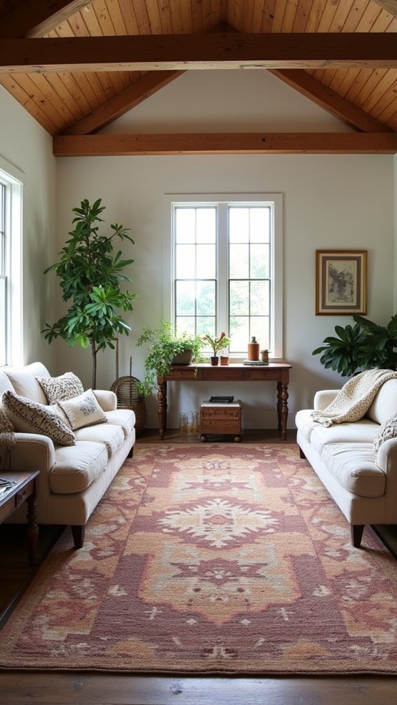 bold patterned cozy centerpiece