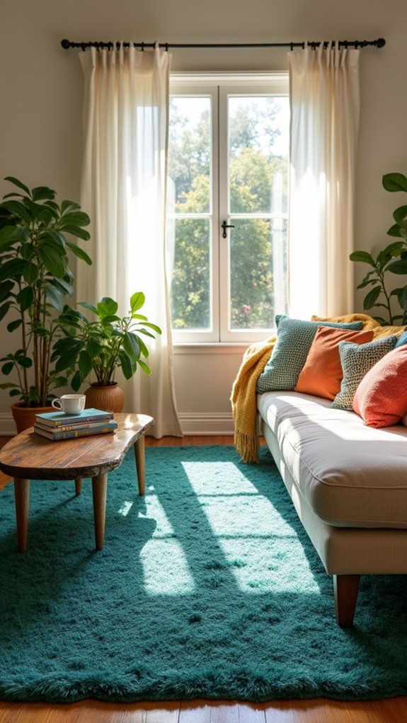 bold patterned statement rugs