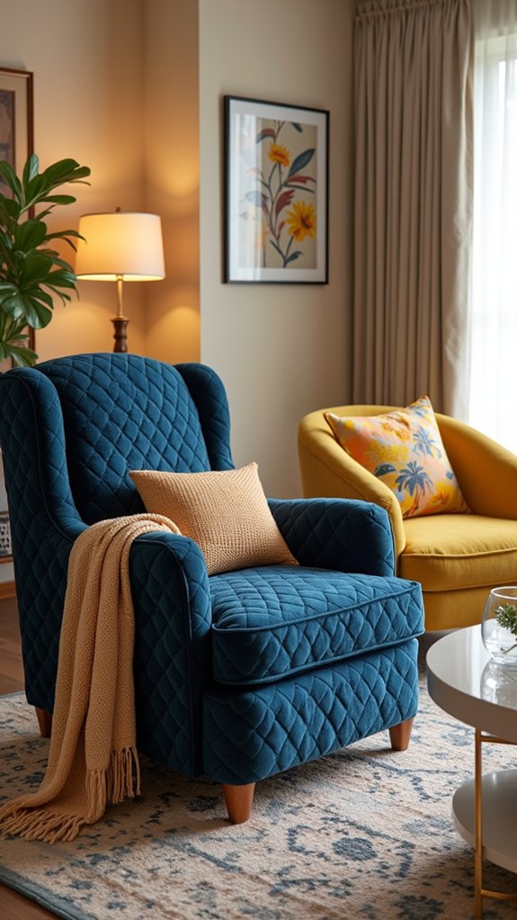 bold patterns enhance seating