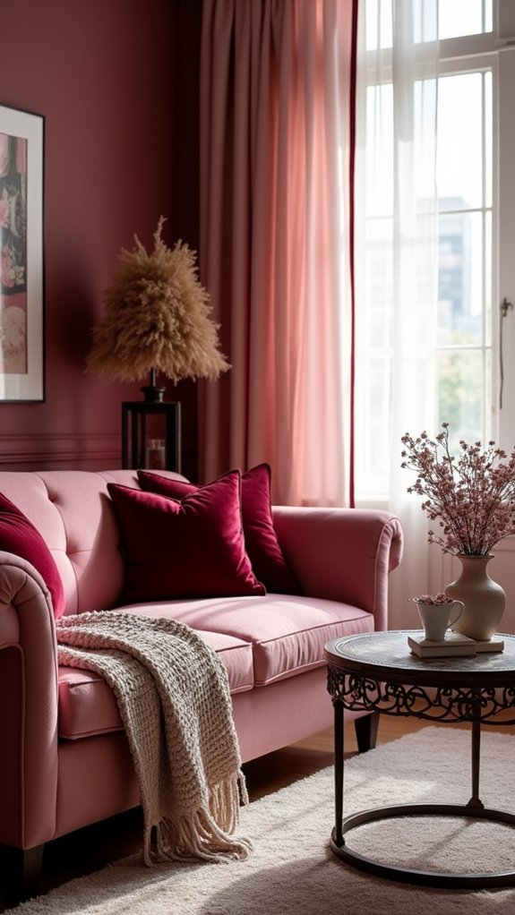 burgundy and blush elegance