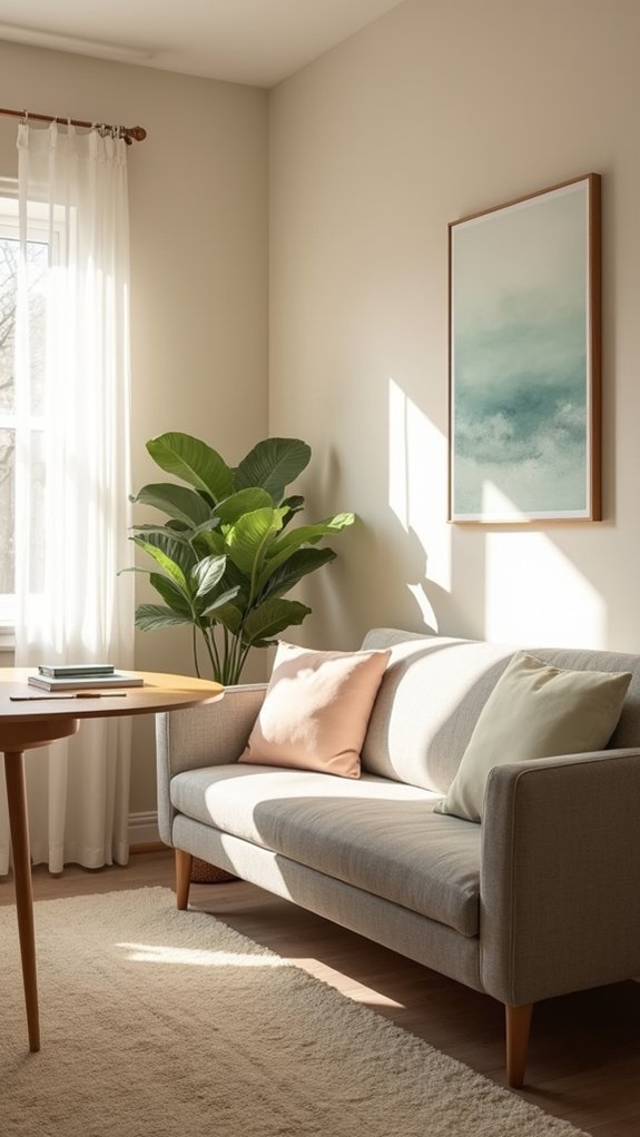 calming color palette suggestions