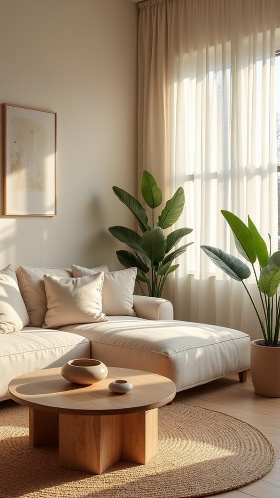 calming neutral tones ambiance