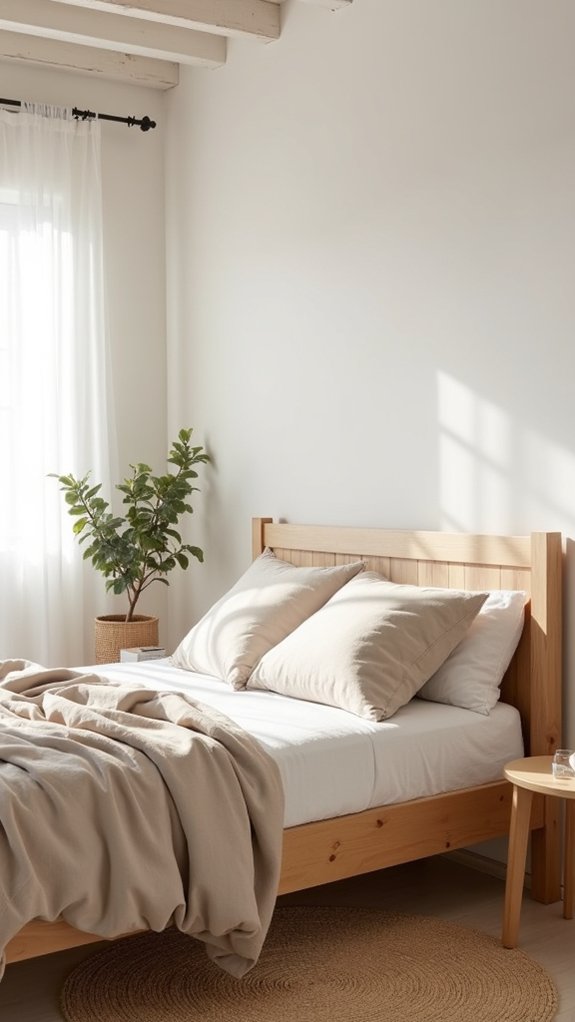 calming white and wood