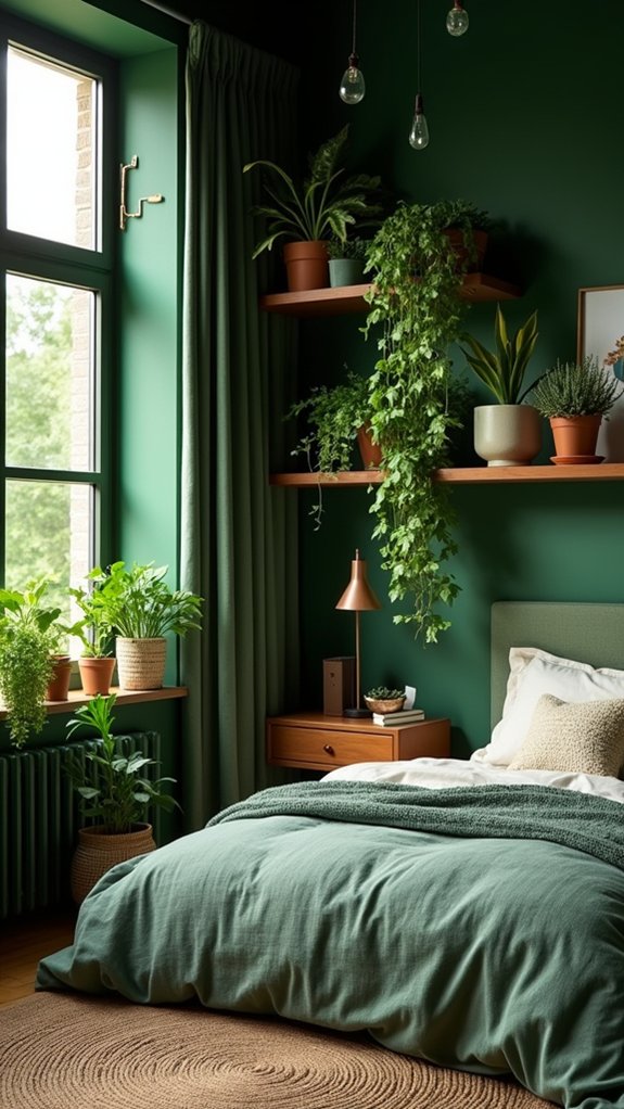 chic indoor plant display