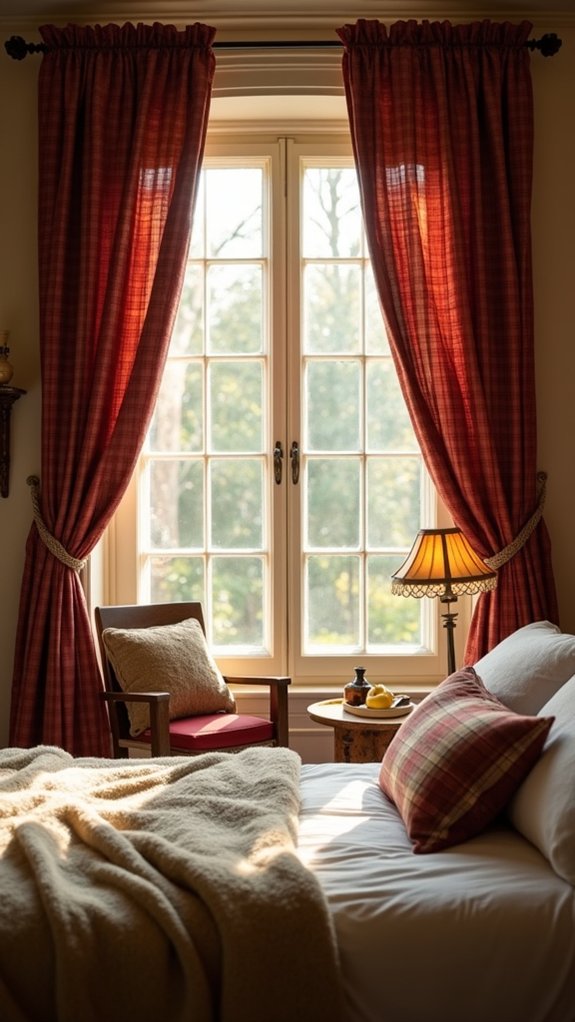 classic plaid bedroom appeal