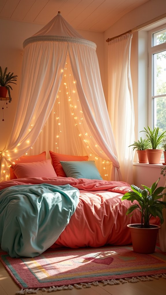 colorful fairy lights joyfully illuminate