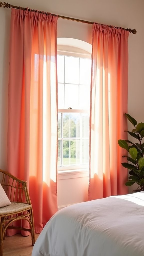 colorful ombre gradient curtains
