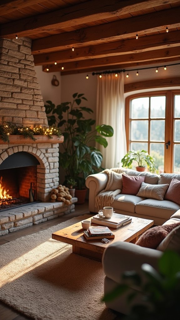 comfortable cozy living space