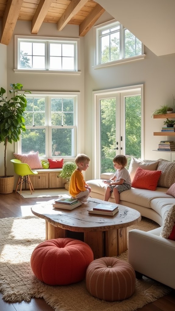 comfortable functional family space