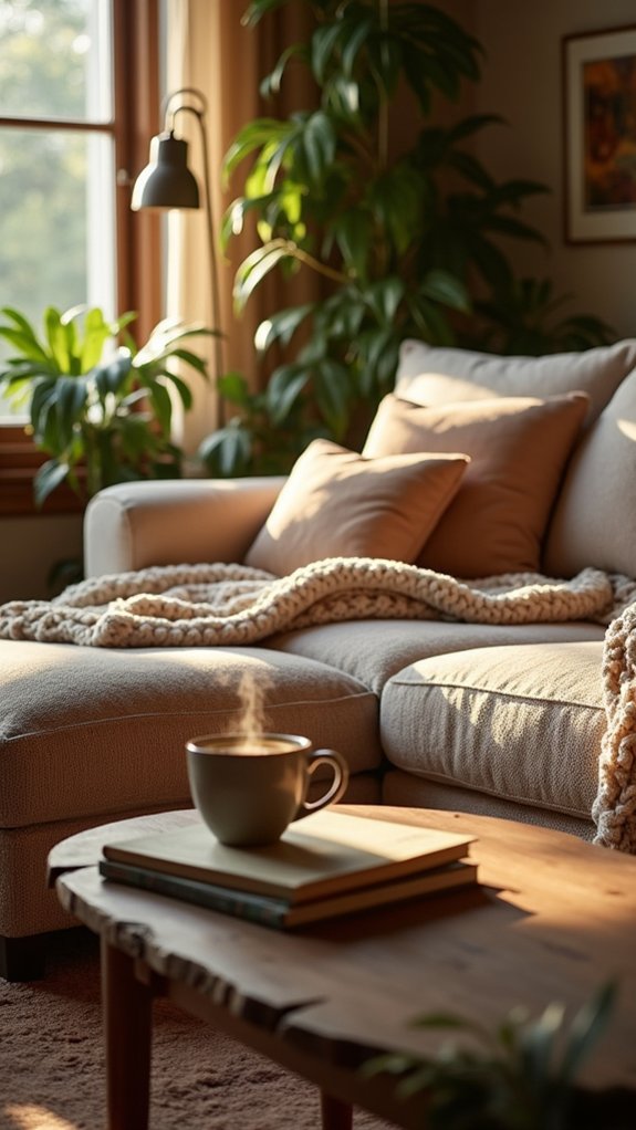 comfy furniture encourages relaxation