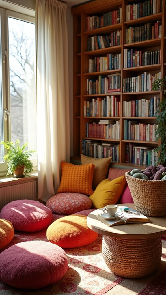 comfy reading nook cushions