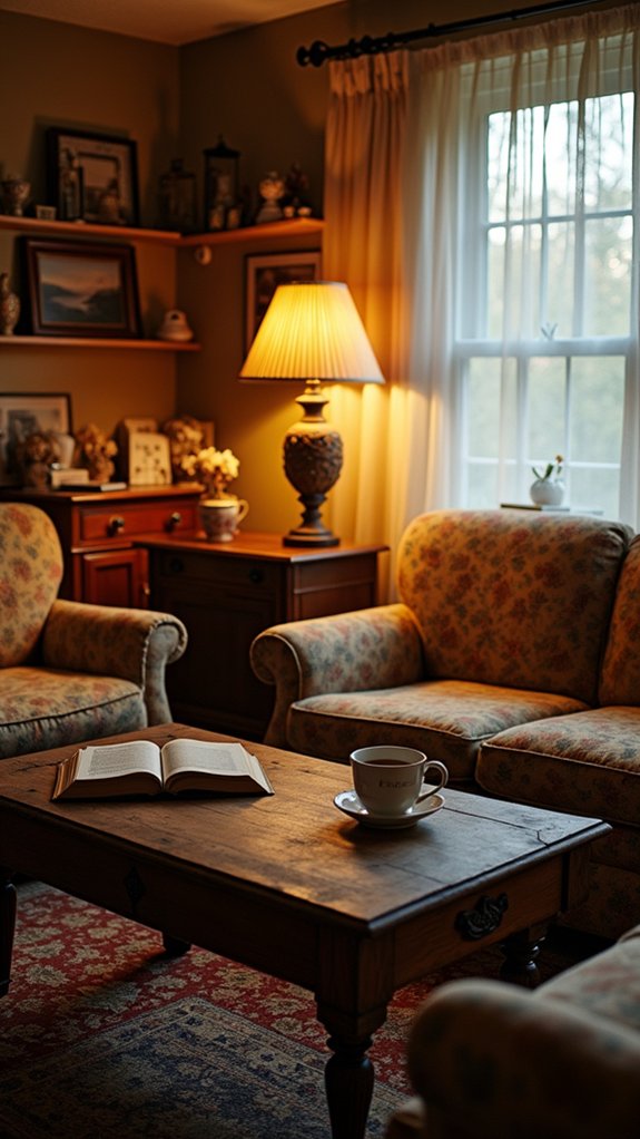 cozy ambiance with lamps