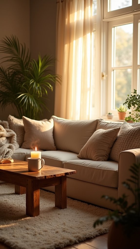 cozy ambiance with soft lighting