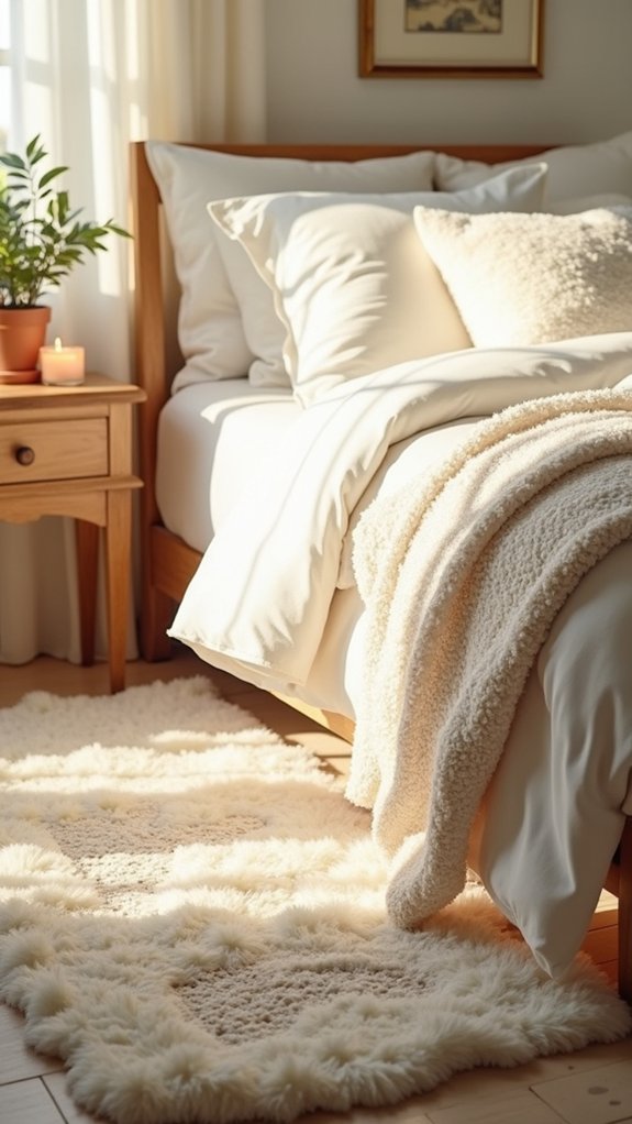 cozy area rug comfort