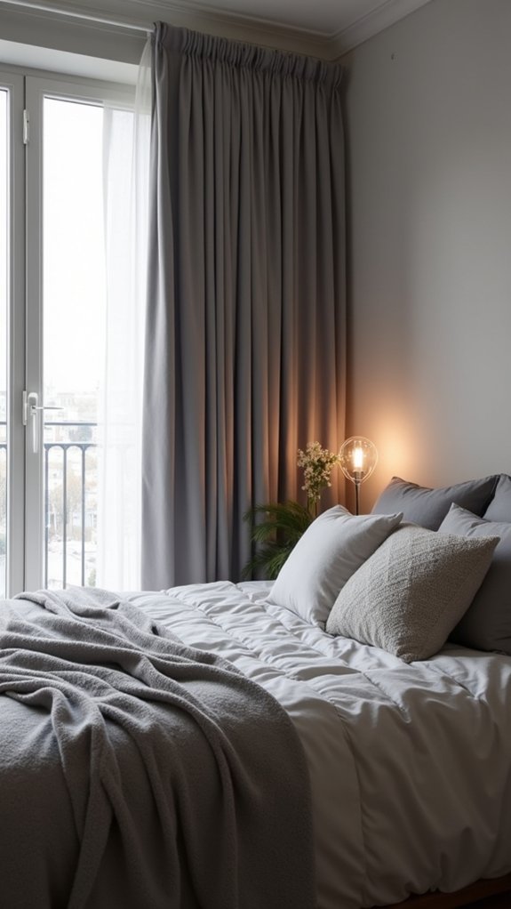 cozy atmosphere with curtains