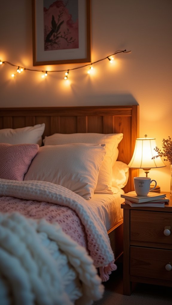 cozy atmosphere with lighting