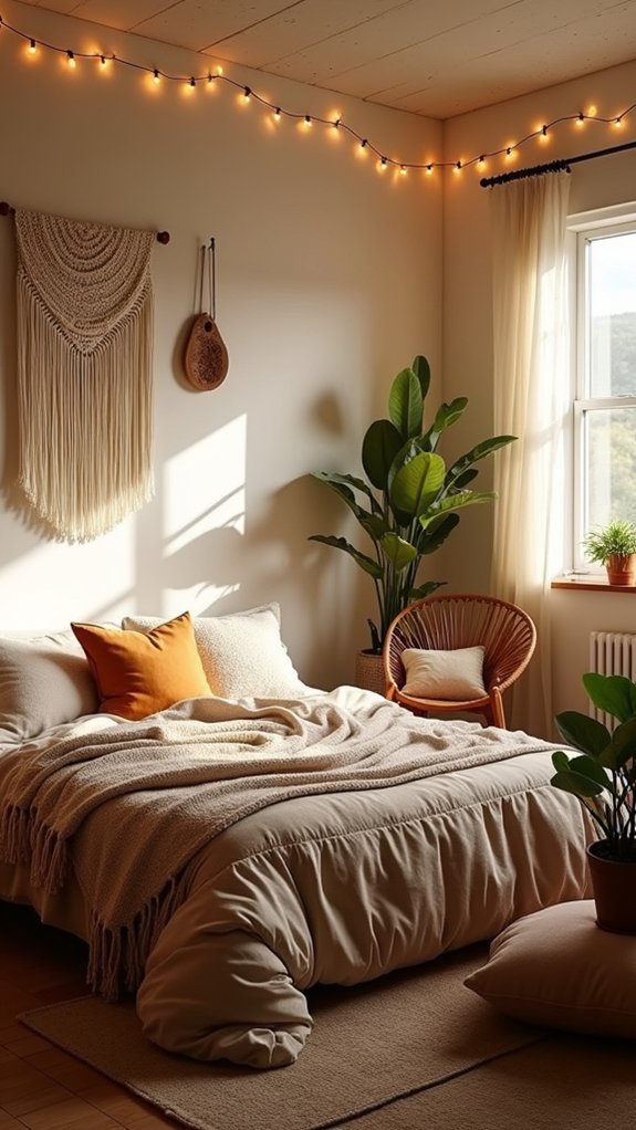 cozy atmosphere with soft lighting