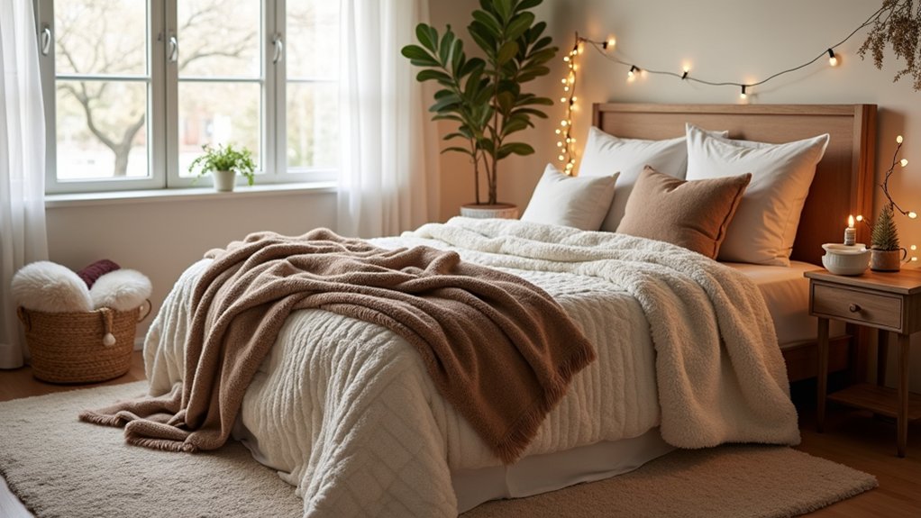 cozy bedroom blanket ideas