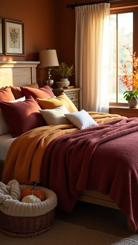 cozy bedroom focal point