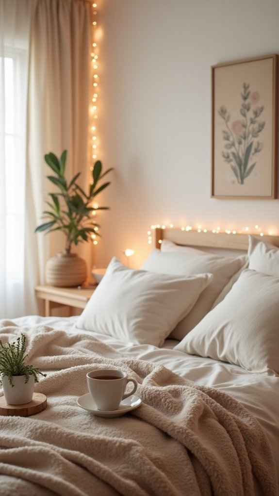 cozy bedroom with personalization