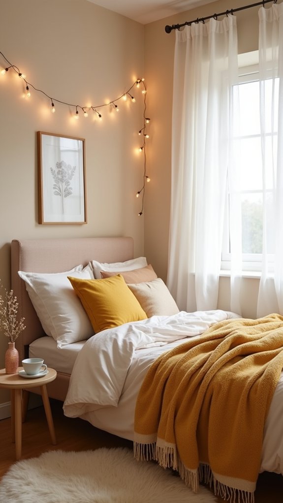 cozy blanket enhances comfort