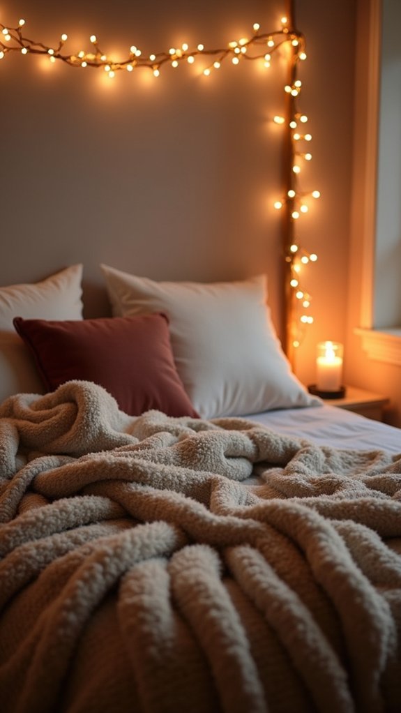 cozy blankets create warmth