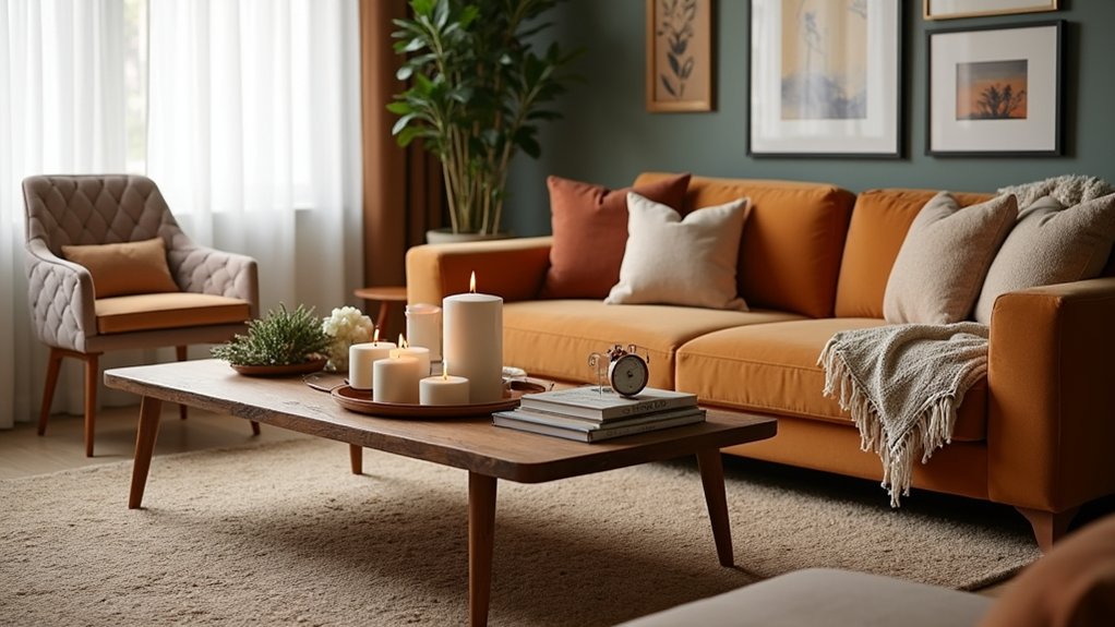 20 Cozy Coffee Table Living Room Ideas That Anchor the Space cozy coffee table arrangements