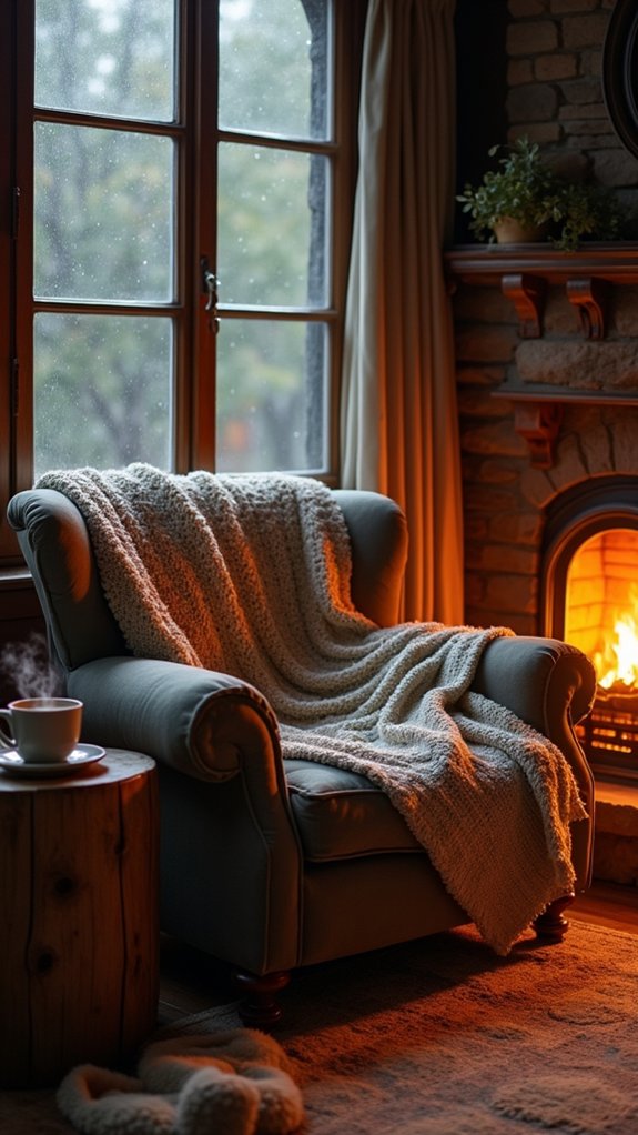 cozy comfort on rainy days