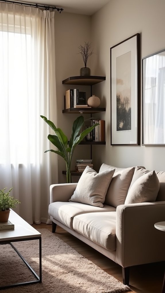 cozy compact sofa design