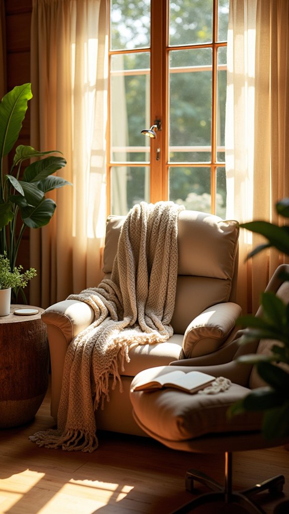 cozy corner reading nook