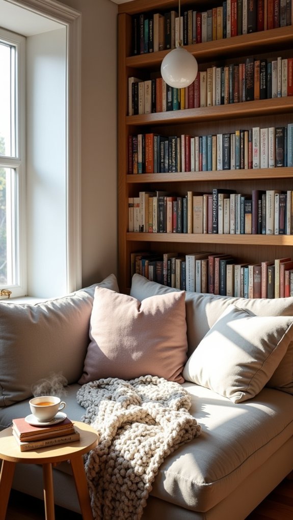 cozy corner reading nook