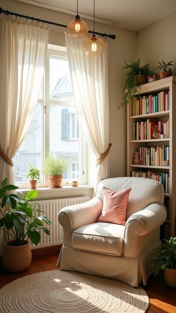 cozy corner reading retreat