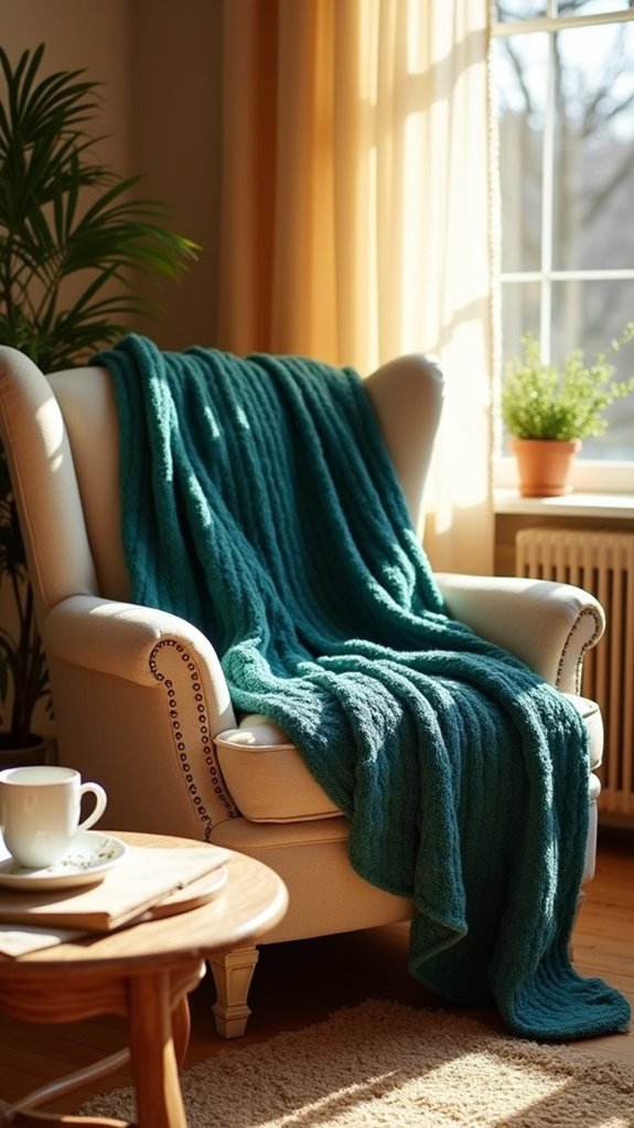 cozy decorative knit throws