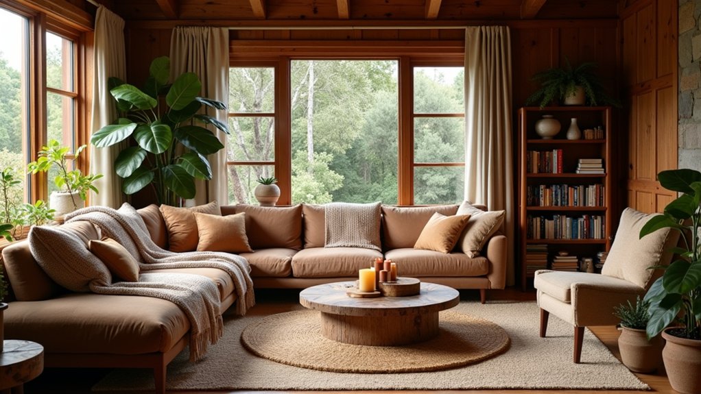 19 Cozy Brown Living Room Designs With Earthy Warmth cozy earthy brown interiors