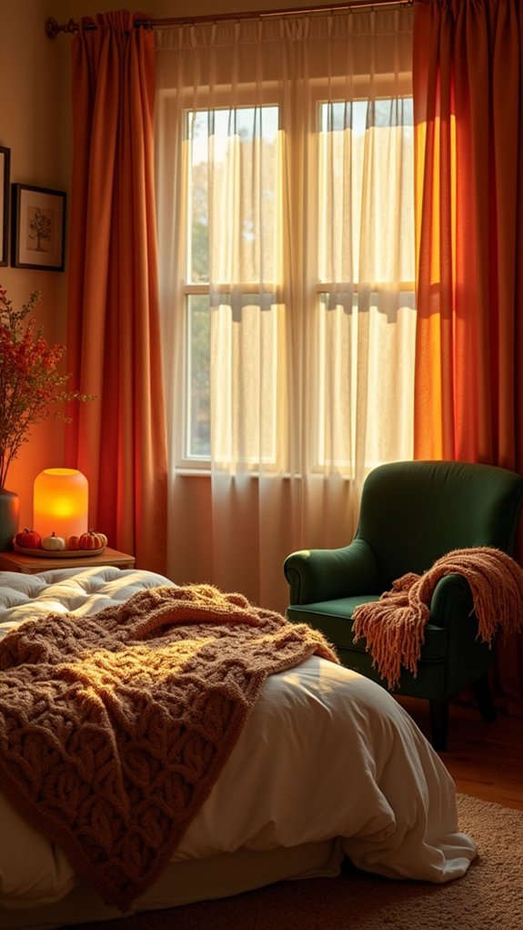 cozy fall curtain update