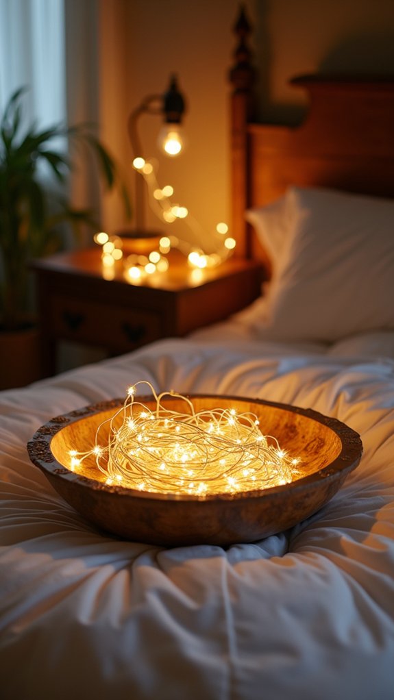 cozy glowing decorative centerpiece