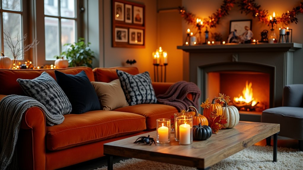 cozy halloween living room ideas