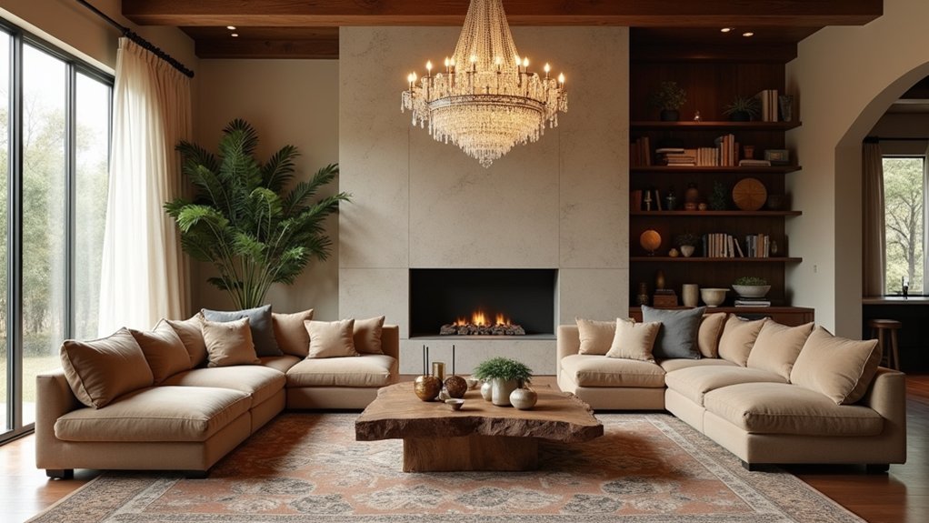 21 Cozy Living Room Ideas With High Ceilings That Still Feel Intimate cozy high ceiling living rooms