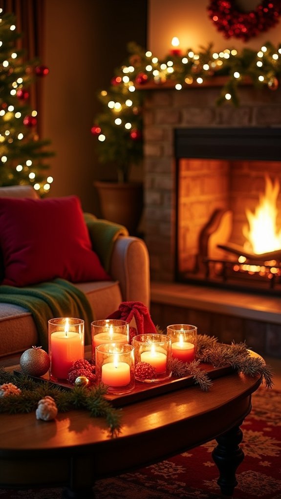 cozy holiday ambiance candles