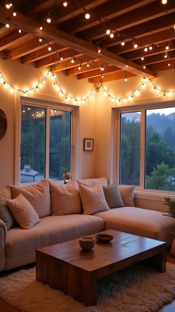 cozy illuminated architectural details