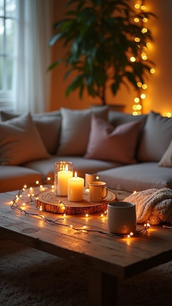 cozy illuminated coffee table