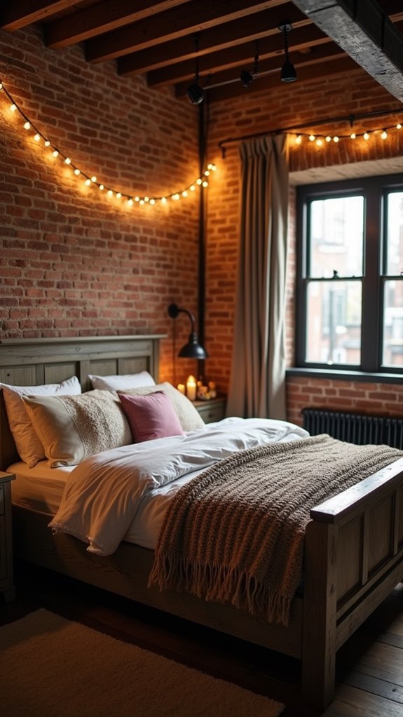 cozy industrial retreat ambiance