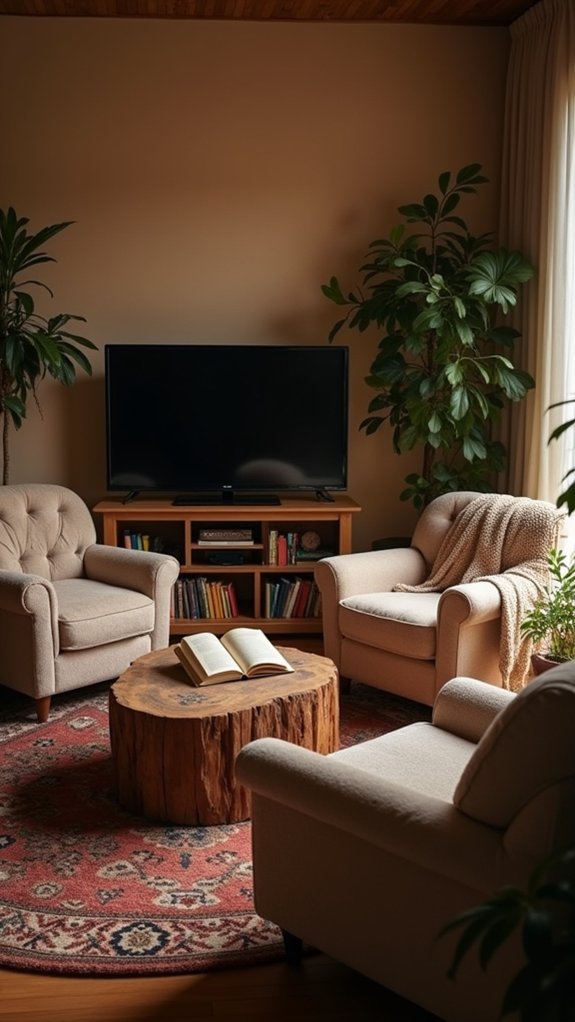 cozy intimate reading nook